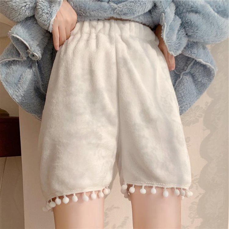 大码暖暖裤春秋冬新款加绒南瓜裤甜美可爱打底裤保暖短裤灯笼裤潮