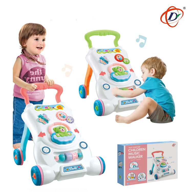 新款婴幼儿学步车儿童手推车音乐助步车可调速防侧翻宝宝童车玩具