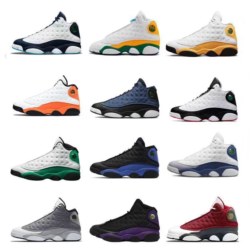 纯原aj13篮球鞋爆款高帮熊猫情侣冬季休闲乔13运动鞋灰白红男女鞋