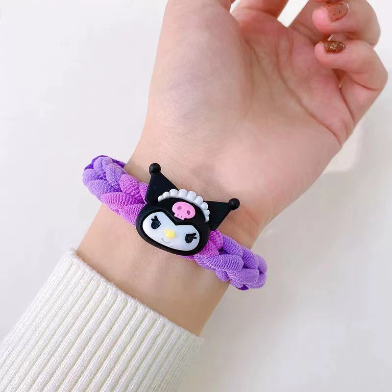 Sanrio Diy Handmade Bracelet Klein Blue Hair Band Clow M Rubber Band Bracelet Couple Bracelet Gift