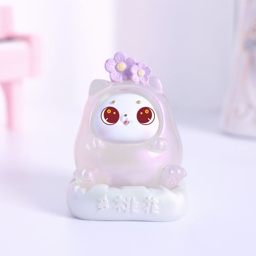 新款吉多喵盲盒带小灯猫咪可爱小猫摆件学生礼物少女心义乌小商品
