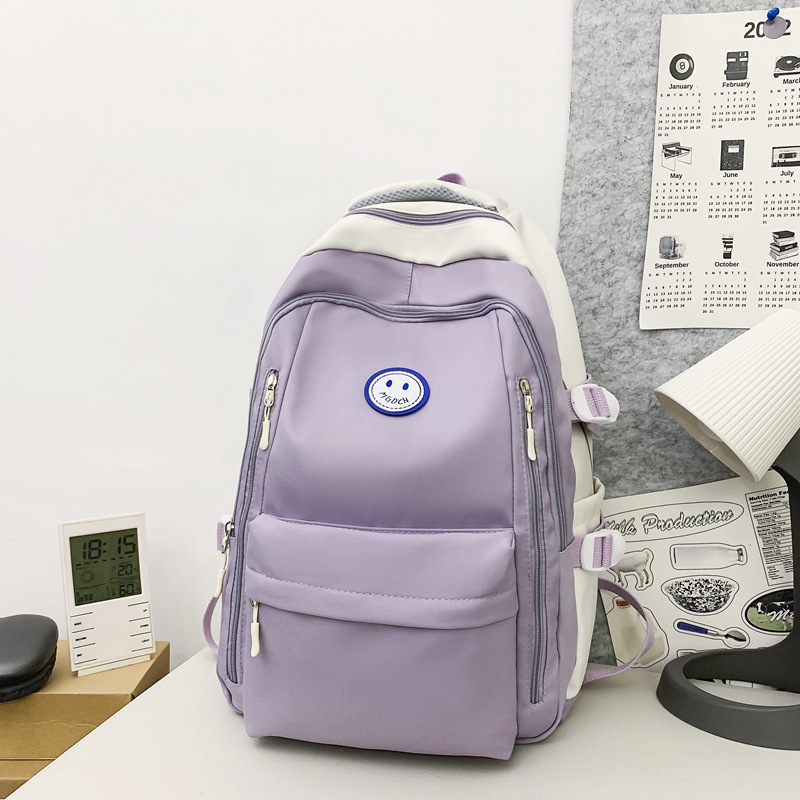 Schoolbag Female College Student Primary School Student 2023 New Male High School Student Junior High School Student Large Capacity Backpack