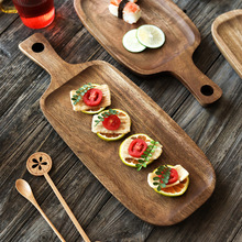 木制长方形托盘餐盘牛排盘木质早餐家用日式披萨板糕点盘子点心盘