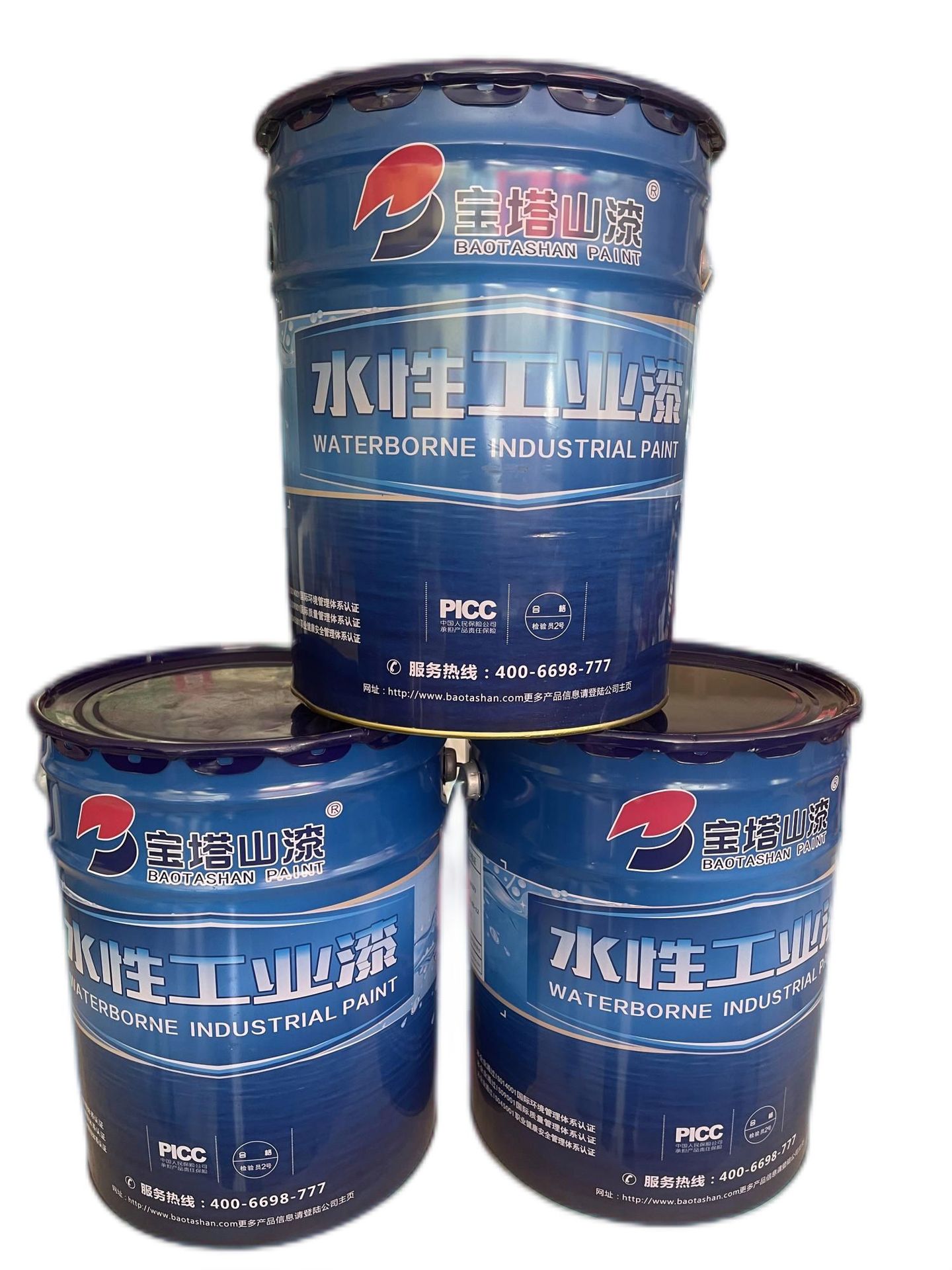 宝塔山漆 黄水性架管专用漆 20kg/桶