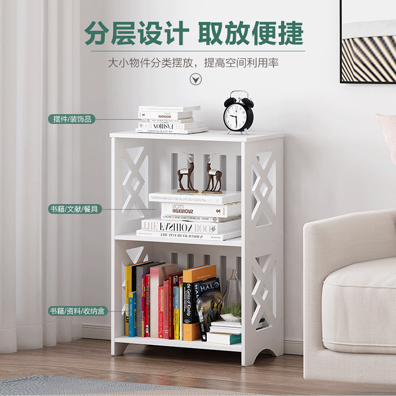 Household Simple Floor Bedside Supporter Book Multi-Layer Story Book Bookcase Nordic Storage Rack Multifunctional Bookshelf