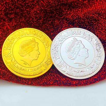 跨境英国女王伊丽莎白二世70周年镀金纪念章 温莎城堡硬币纪念币