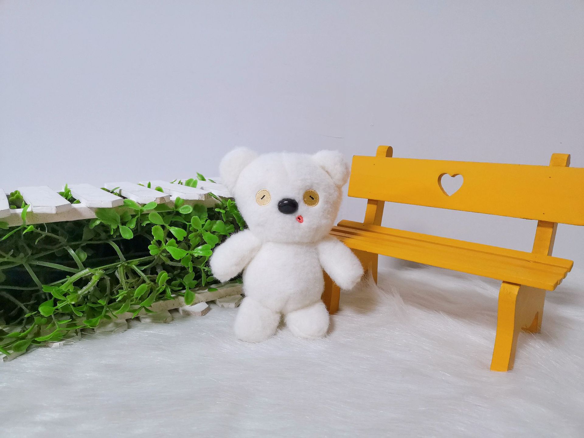 可爱卡通毛绒暖暖熊玩偶娃娃机公仔书包包包配饰挂件钥匙扣玩具