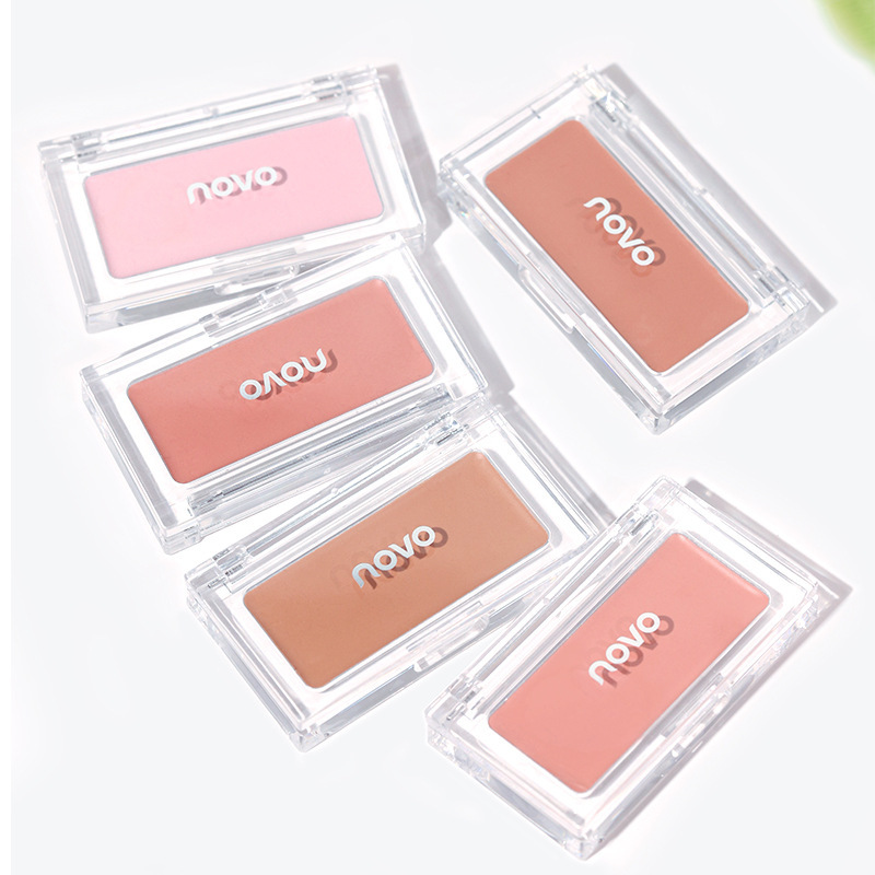 美颊微醺腮红膏膨胀色腮紫自然修容高光提亮哑光单色胭脂平价