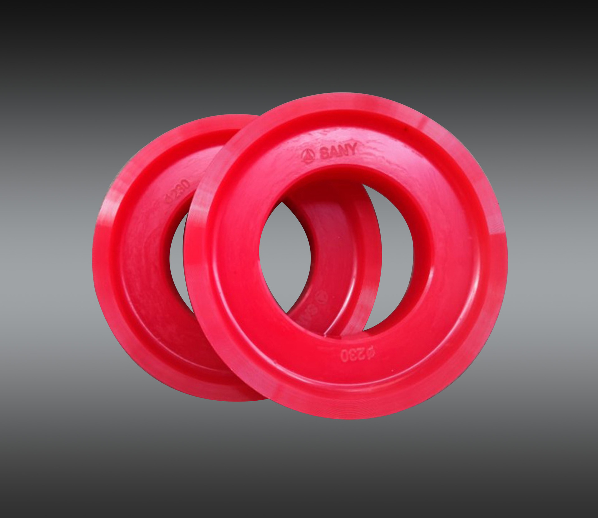 混凝土输送泵车橡胶活塞 聚氨酯分体活塞 橡胶加布整体活塞