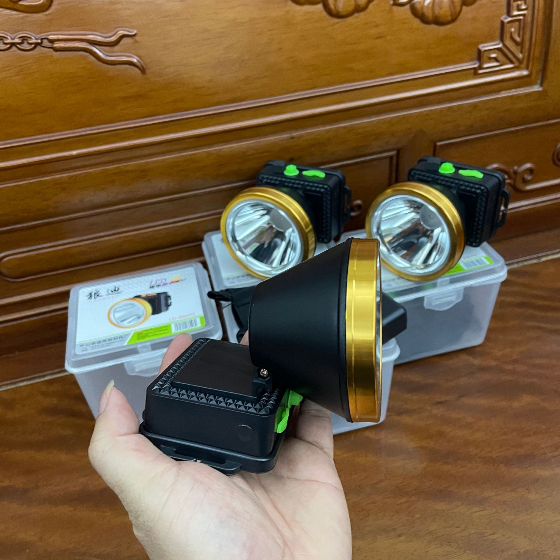 80w大功率led可充电头戴式头灯夜钓露营户外矿灯远射程锂电头灯