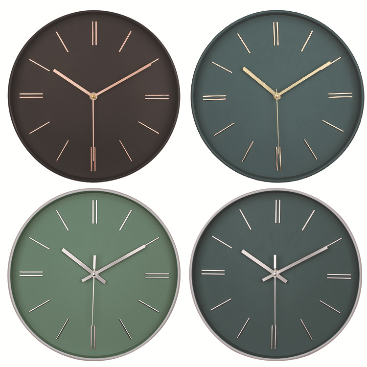 [12 Inch 30cm] Simple Living Room Clock Mute Fashion Three-Dimensional Wall Clock Nordic Style Cross-Border Wholesale