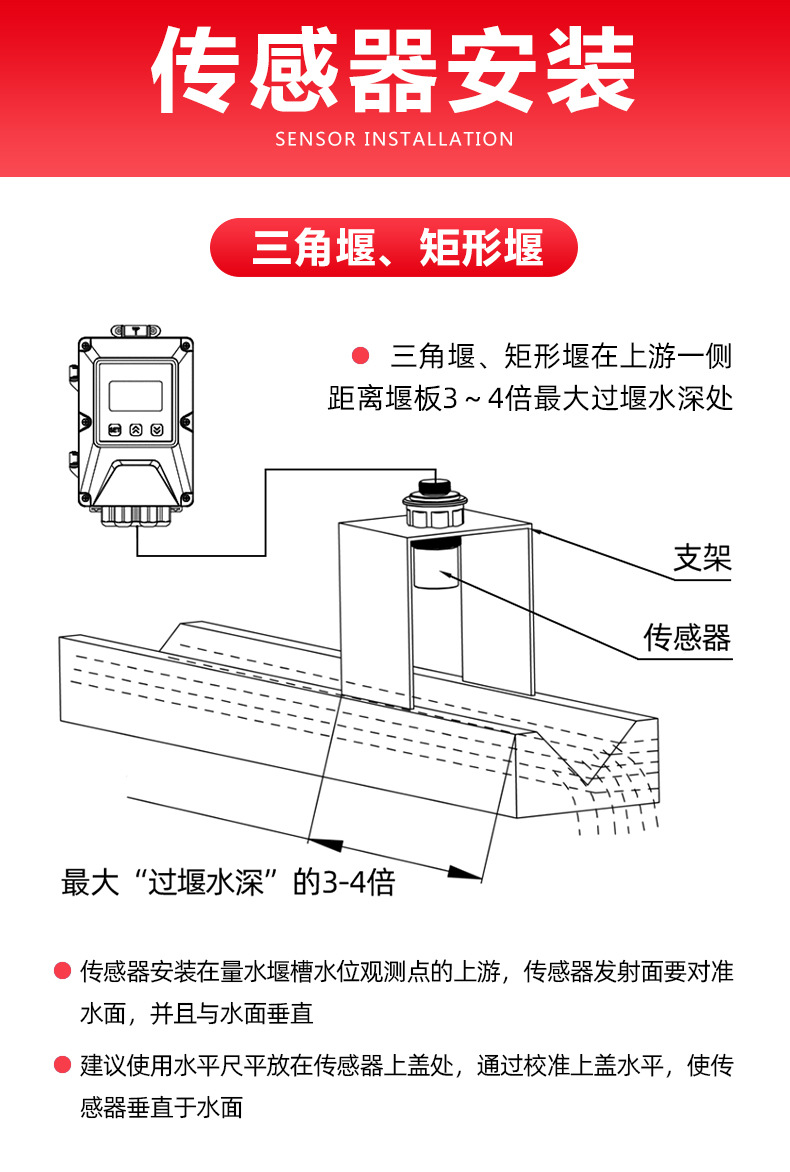 明渠流量计 超声波不锈钢304巴歇尔槽河道污水灌溉巴氏计量槽