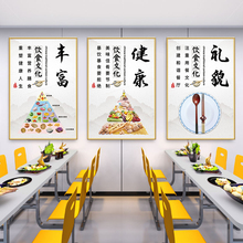 餐饮食堂文化餐厅饭店装饰贴画墙面海报节约粮食光盘行动标语挂画