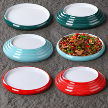 密胺盘子北欧仿瓷餐具圆盘创意西餐厅碟子饭店热菜盘盖浇饭盘商用