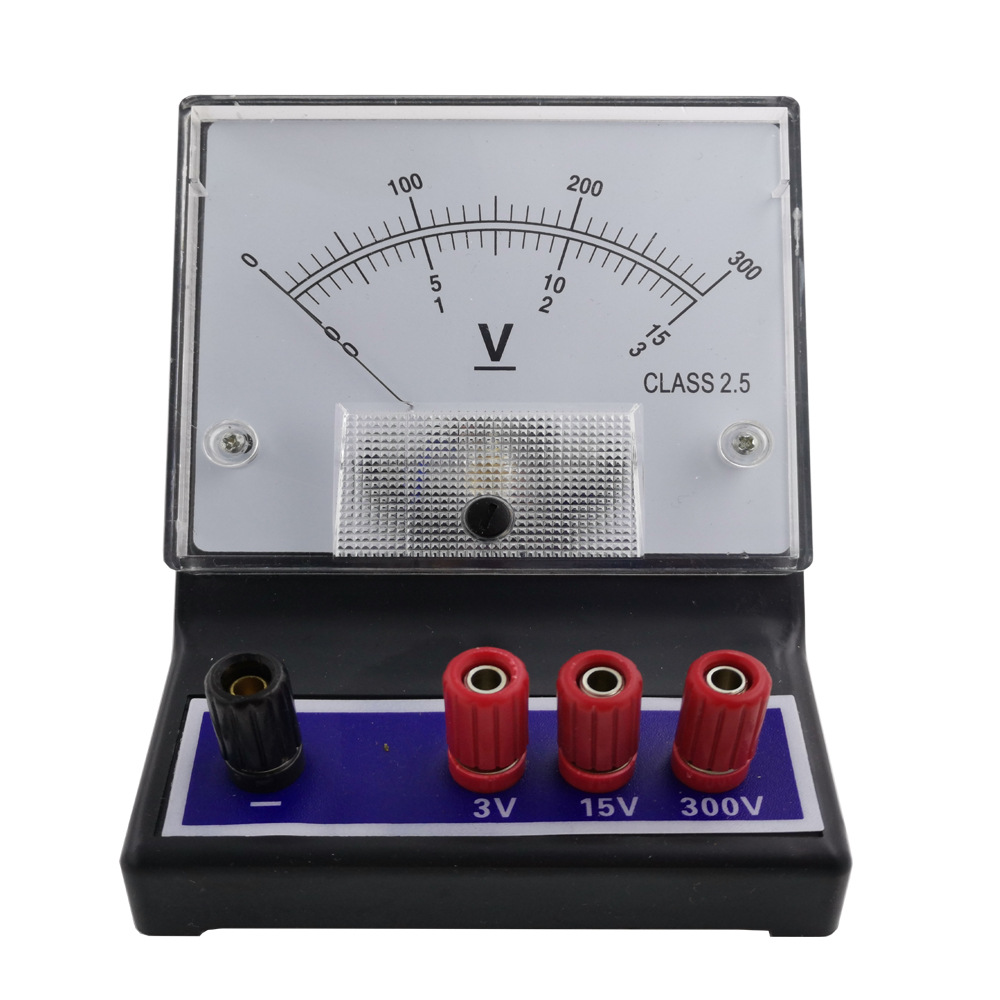 指针式教学直流电压表 学生用初中物理电学实验器材