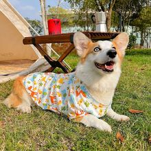 柯基犬狗狗衣服薄款夏季中型犬春夏款居家睡衣夏天防毛宠物夏装