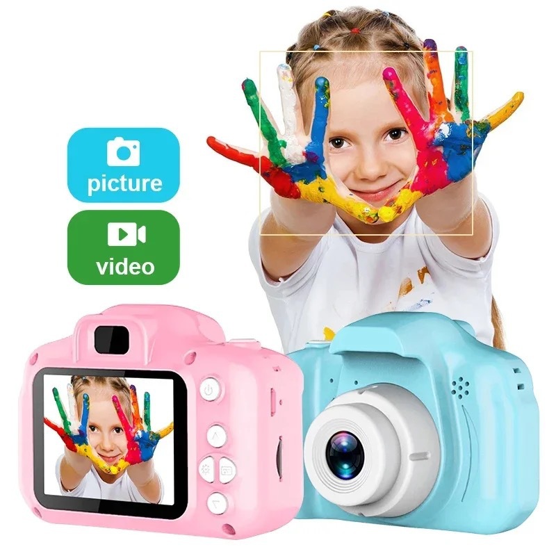 Factory Wholesale X2 Children's Camera Photo and Video Hd Camera Cartoon Mini Digital Slr Camera