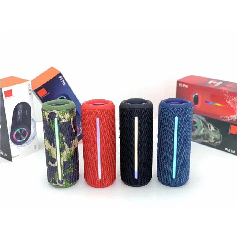 cross-border hot selling p9pro bluetooth wireless stereo rgb horse light extra bass portable speaker tf card series