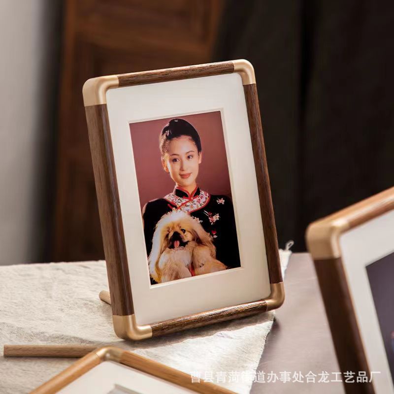 Wooden Photo Frame Solid Wood Growth Record Decoration Campus ID Photo Children Growth Commemorative Photo Frame Solid Wood