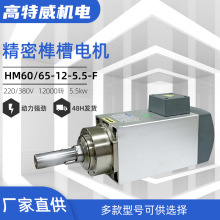 5.5KW精密榫槽电机 高速精密主轴电机 高速电机