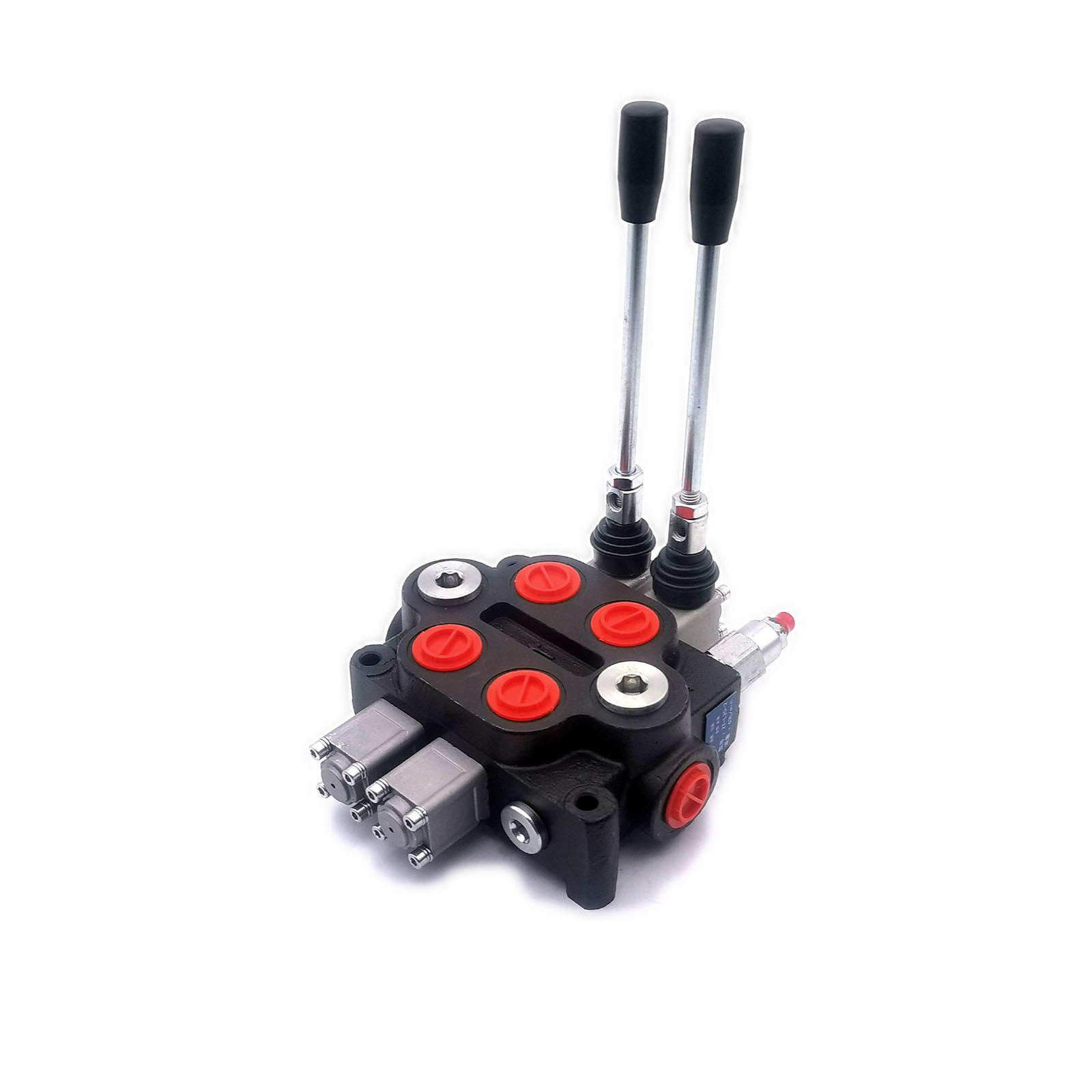 起重机抓木机zt-l20 2联液压阀 80l/min流量手动电液控液压换向阀