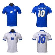 1994意大利主客场复古泰版球衣10号巴乔短袖足球服怀旧经典球衣