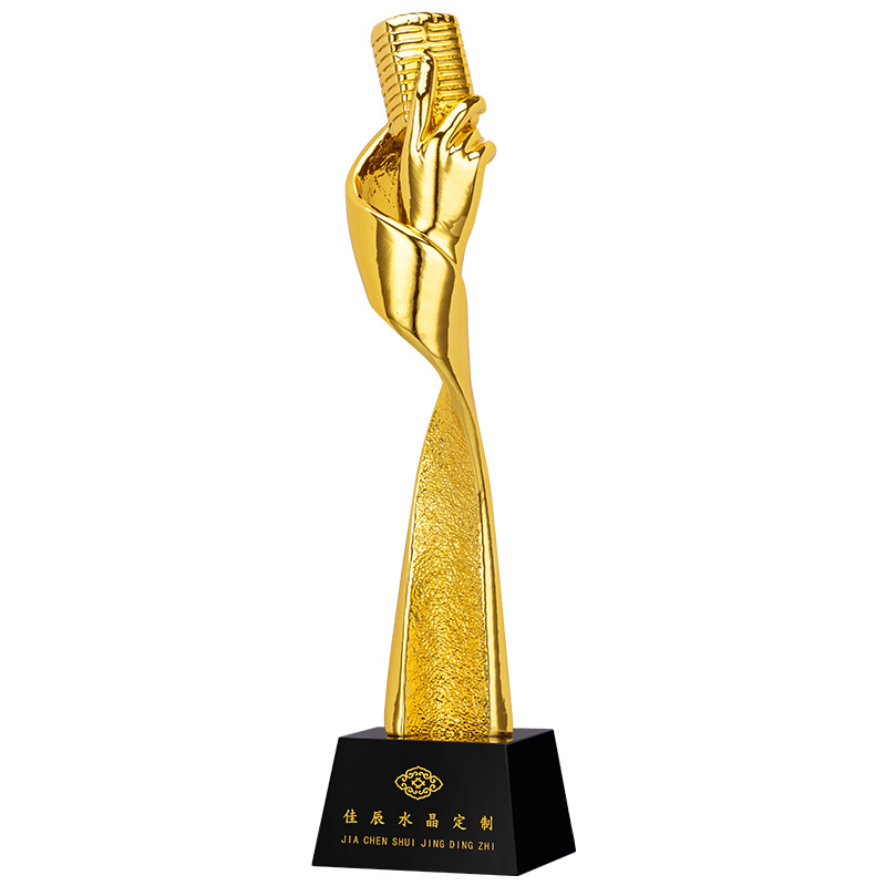 金话筒好声音奖杯十佳歌手主持人麦克风唱歌比赛朗诵主播演讲