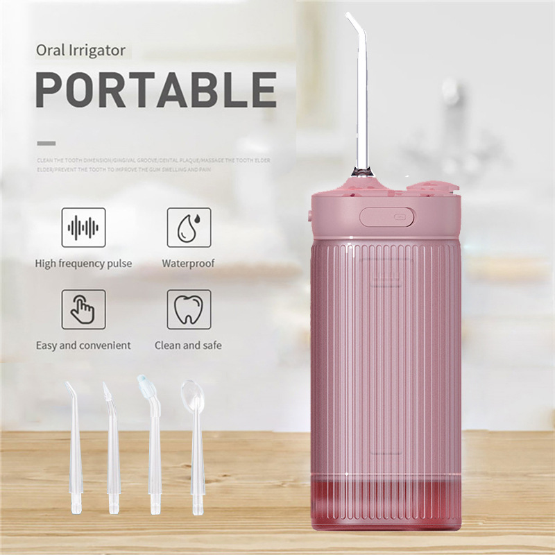 water flosser新款智能冲牙器可拆卸水箱3档4喷嘴强劲脉冲洁牙仪