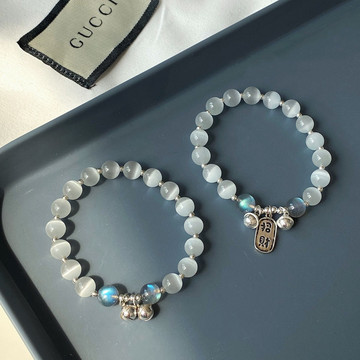 猫眼石单圈手链s925银配件2021时尚女款手链饰品厂家批发量大从优