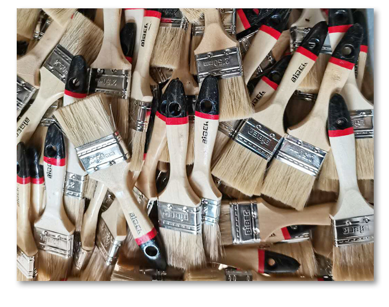 厂家批发木柄油漆刷 猪鬃丝刷 船用工业毛刷 biber油漆刷 可定制