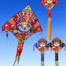 潍坊新款福星高照风筝儿童大人专用微风易飞国风喜庆招财猫风筝