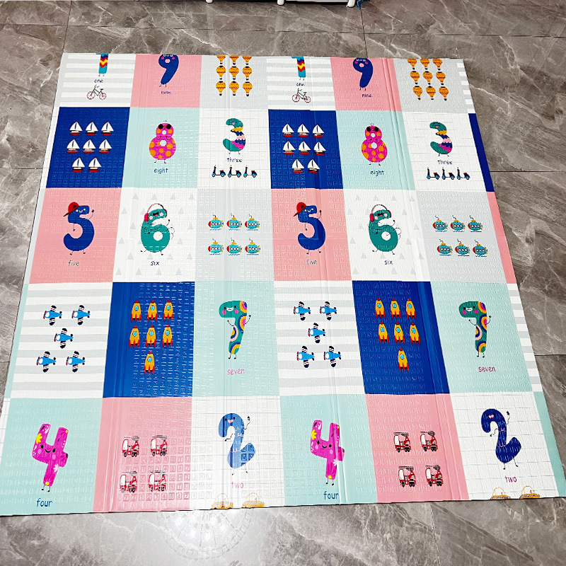 Factory Wholesale Double-Sided XPe Crawling Mat Foldable Whole Thickened Baby Climbing Mat Game Mat