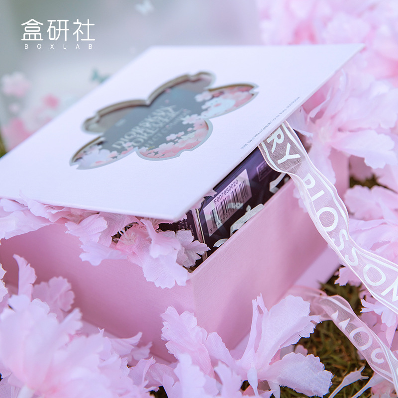 2022伴手礼盒ins创意少女礼品盒喜糖伴手礼樱花礼包装盒批发