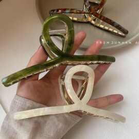 29成交2706笔东阳市韩版头发夹子头饰发夹女后脑勺爪子塑料抓夹新款