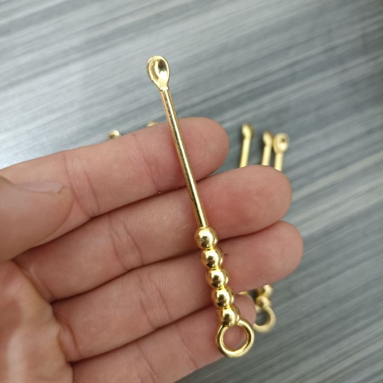 金色耳勺 e116金圆珠耳勺金属耳勺掏耳勺 耳挖 挖耳器1元货源批发