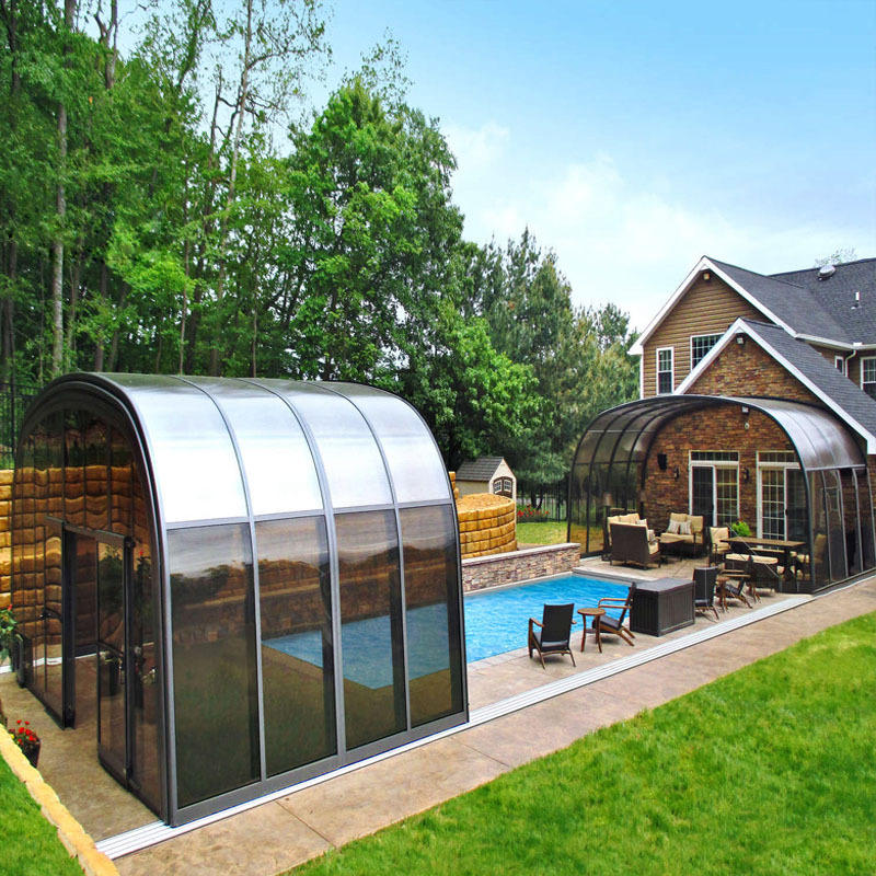 铝合金可移动阳光房别墅露台电动顶阳台自动折叠伸缩玻璃房不违建