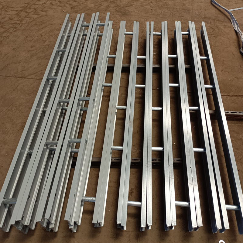 双槽钢托梁固定一柱托双梁托柱双向转换梁双槽钢托梁架高强双托梁