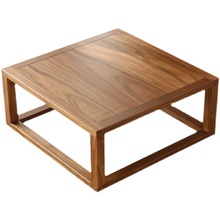 日式茶桌榻榻米茶几小方桌实木飘窗小桌子方形卧室矮桌子坐地炕。