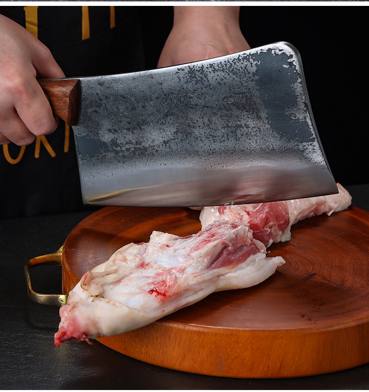 日式砍骨刀骨头专用刀加厚大斩骨刀商用屠夫重型屠宰砍骨刀专用