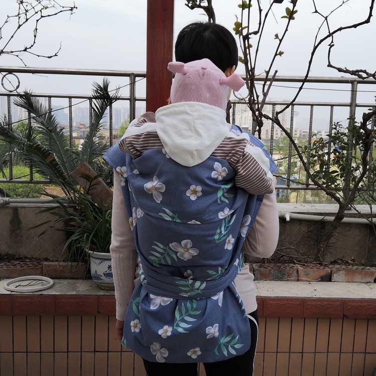 四川老式传统背小孩背带婴儿宝宝前后两用背袋夏季薄款后背式背巾