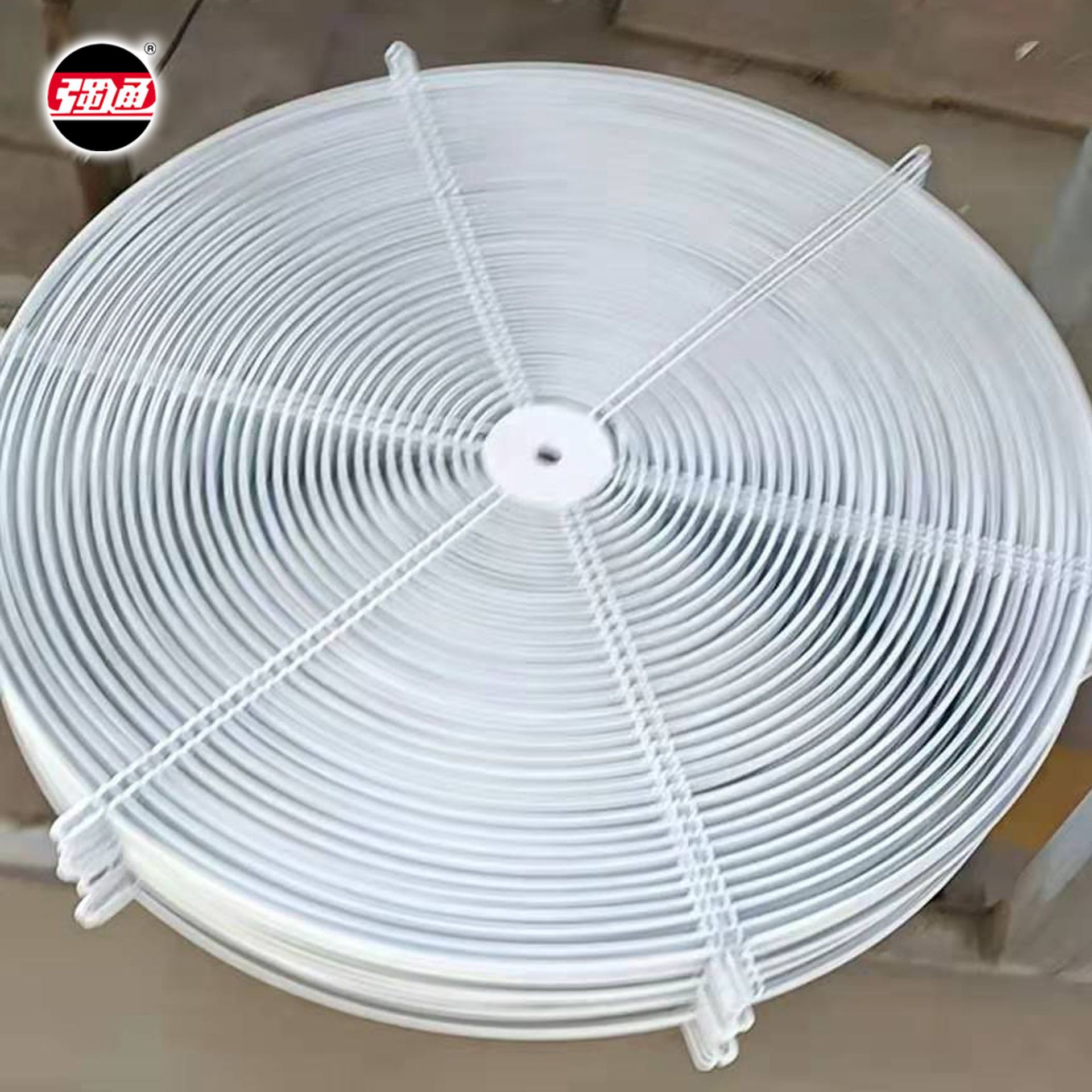 厂家销售圆形喷塑防护网防鸟网排风金属丝网轴流风机防护网