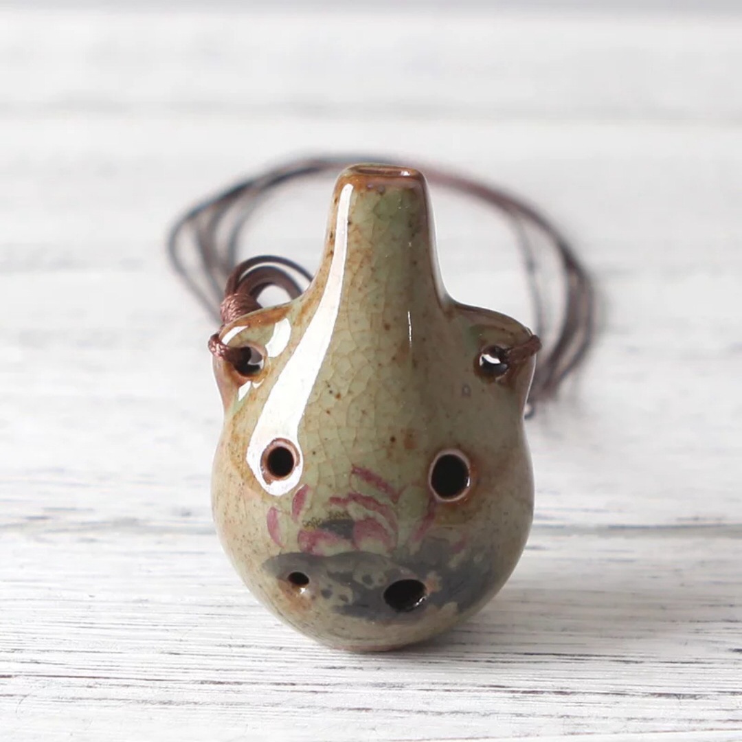 可爱陶笛六孔 6孔陶笛批发 乐器批发地摊小摆件 景区热卖工艺品