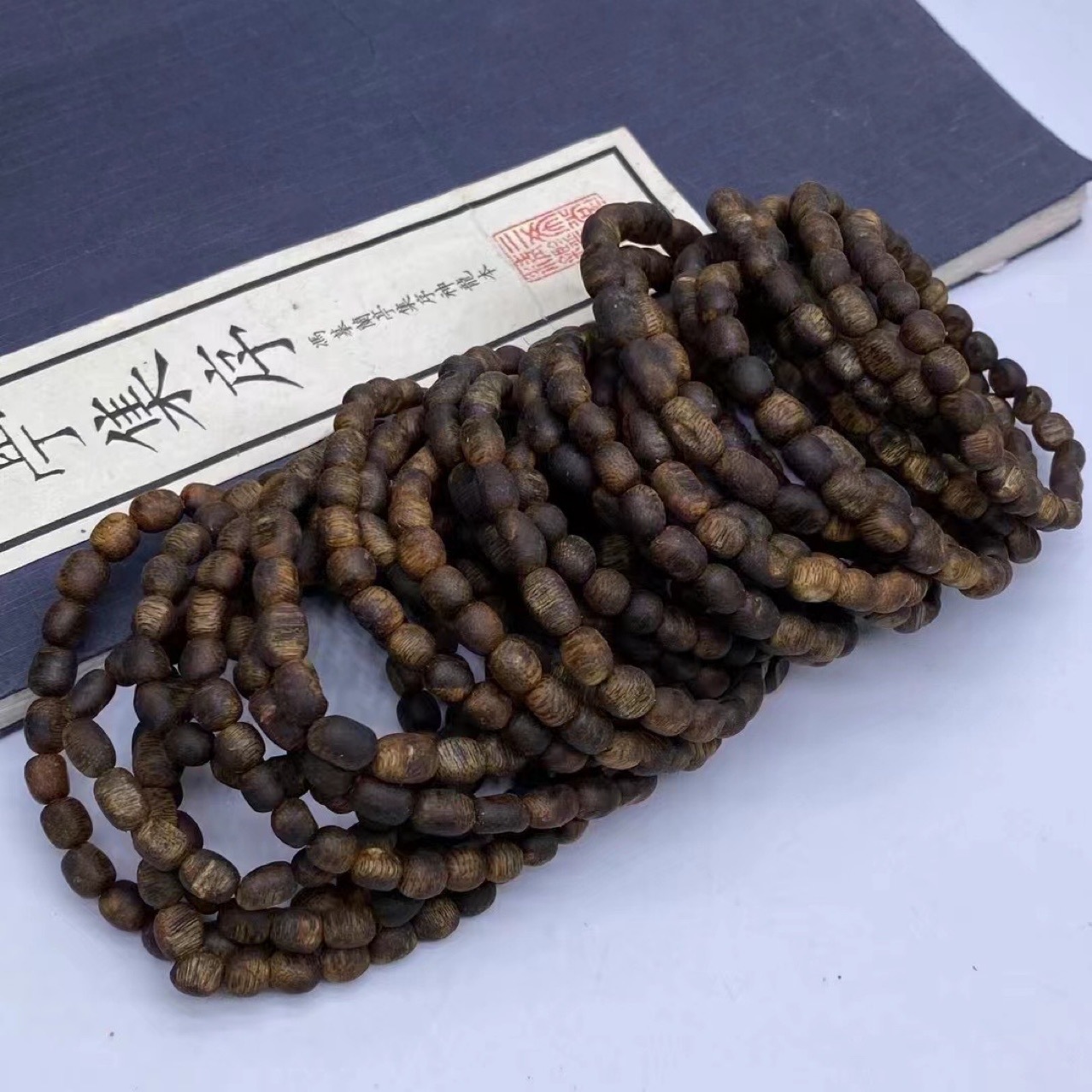 天然绿奇楠沉香留疤随行手串保真海南老料原木佛珠念珠男女款手链