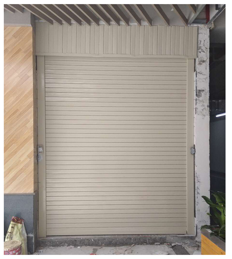 佛山商铺车库消防防盗自动卷闸门 工业工厂静音铝合金电动伸缩门