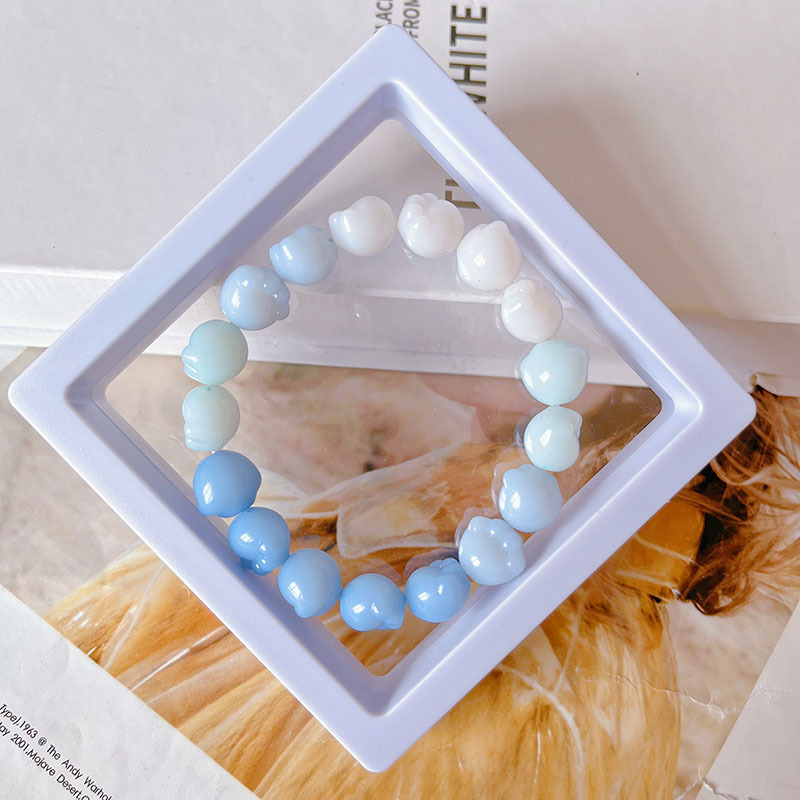 Best-Seller on Douyin Student Bracelet Gradient Cat's Paw Imitation Bodhi Rosary Bead Playing Bracelet Crafts Ornament Factory Direct Sales