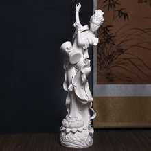 中式敦煌飞天仕女摆件陶瓷人物禅意家居装饰品客厅办公室工艺礼品