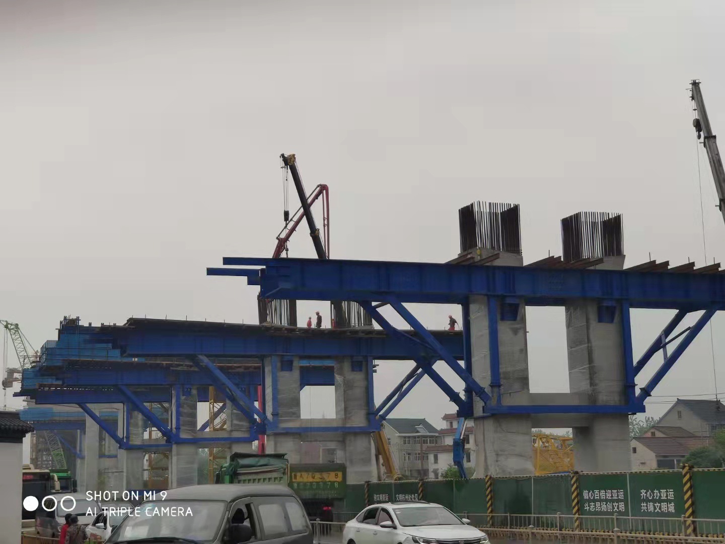 杭州昊利克出品-------桥梁大悬臂塔式盖梁支架施工