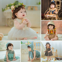 2022新款儿童摄影服装韩版影楼写真衣服女装半岁宝宝百天拍照裙子