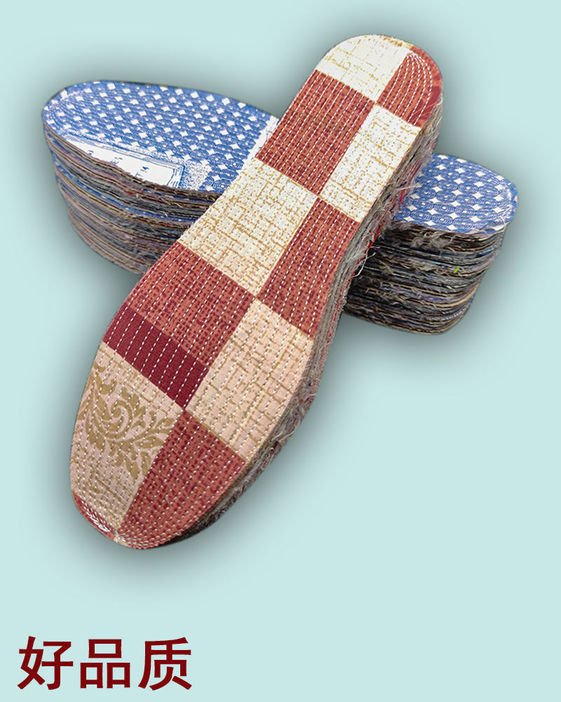 包邮纯棉老粗布手工纳加厚春秋吸汗透气除臭男女棉麻千层布鞋垫