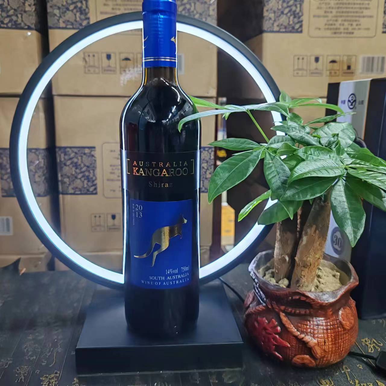 澳洲原瓶进口红酒 袋鼠西拉干红葡萄酒750ml*6整箱 量大从优